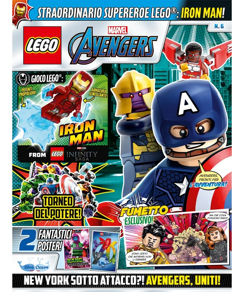 Rivista LEGO MARVEL AVENGERS n.6 + IRON MAN - Image 2