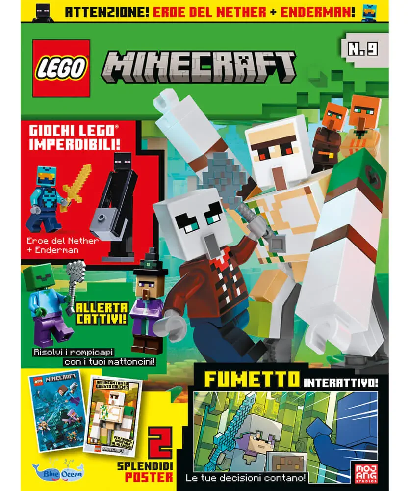 Rivista LEGO Minecraft n.9 + SET LEGO: EROE DEL NETHER + ENDERMAN - Image 6