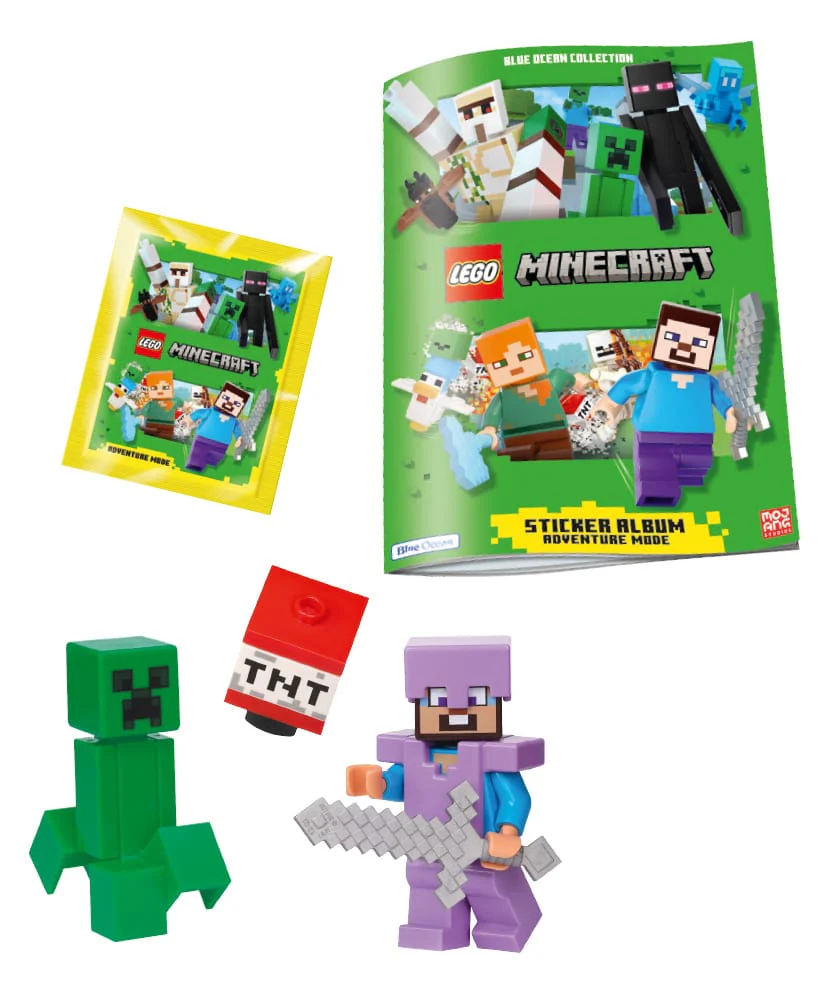 Rivista LEGO Minecraft PLUS n.7 + SET LEGO + ALBUM + 6 FIGURINE - Image 3