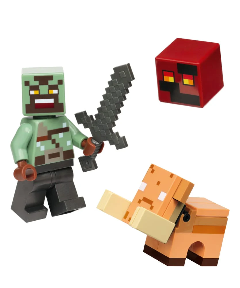 Rivista LEGO Minecraft PLUS n.8 + BABY HOGLIN + CUBO DI MAGMA + EROE DEL NETHER! - Image 2