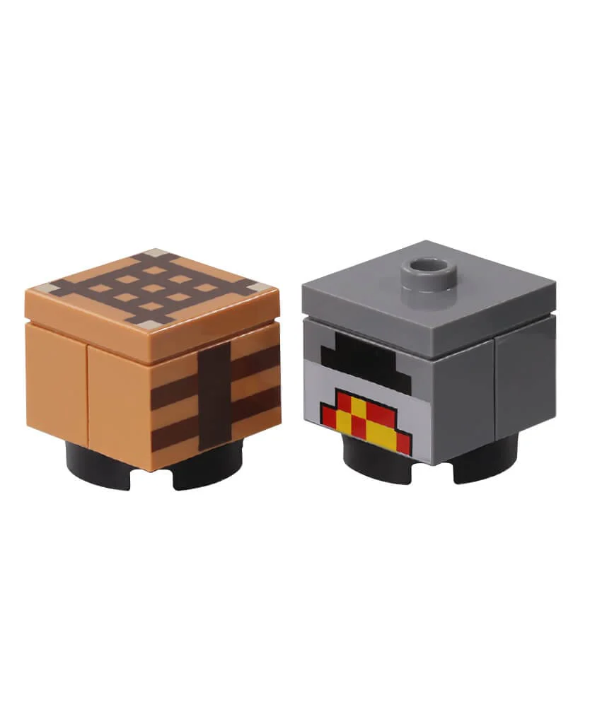 Rivista LEGO Minecraft PLUS n.8 + CERCATORE D’ORO + BANCO DA LAVORO + INCUDINE + FORNACE - Image 5