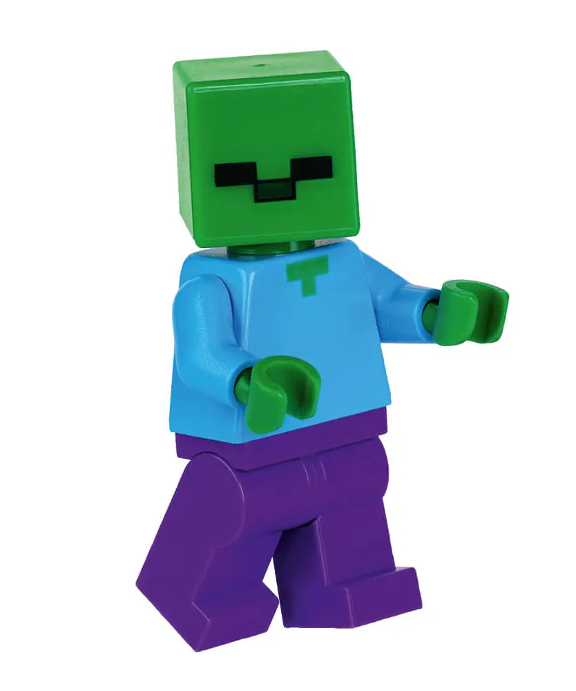 Rivista LEGO Minecraft PLUS n.9 + SET : ZOMBI + BABY ZOMBI IN FIAMME + TNT - Image 4