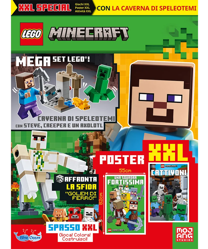 Rivista LEGO Minecraft XXL Special n. 1 + MEGA SET : Caverna di Speleotemi con Steve, Creeper e un Axolotl - Image 3