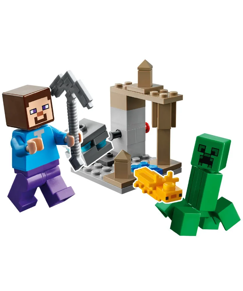 Rivista LEGO Minecraft XXL Special n. 1 + MEGA SET : Caverna di Speleotemi con Steve, Creeper e un Axolotl - Image 5