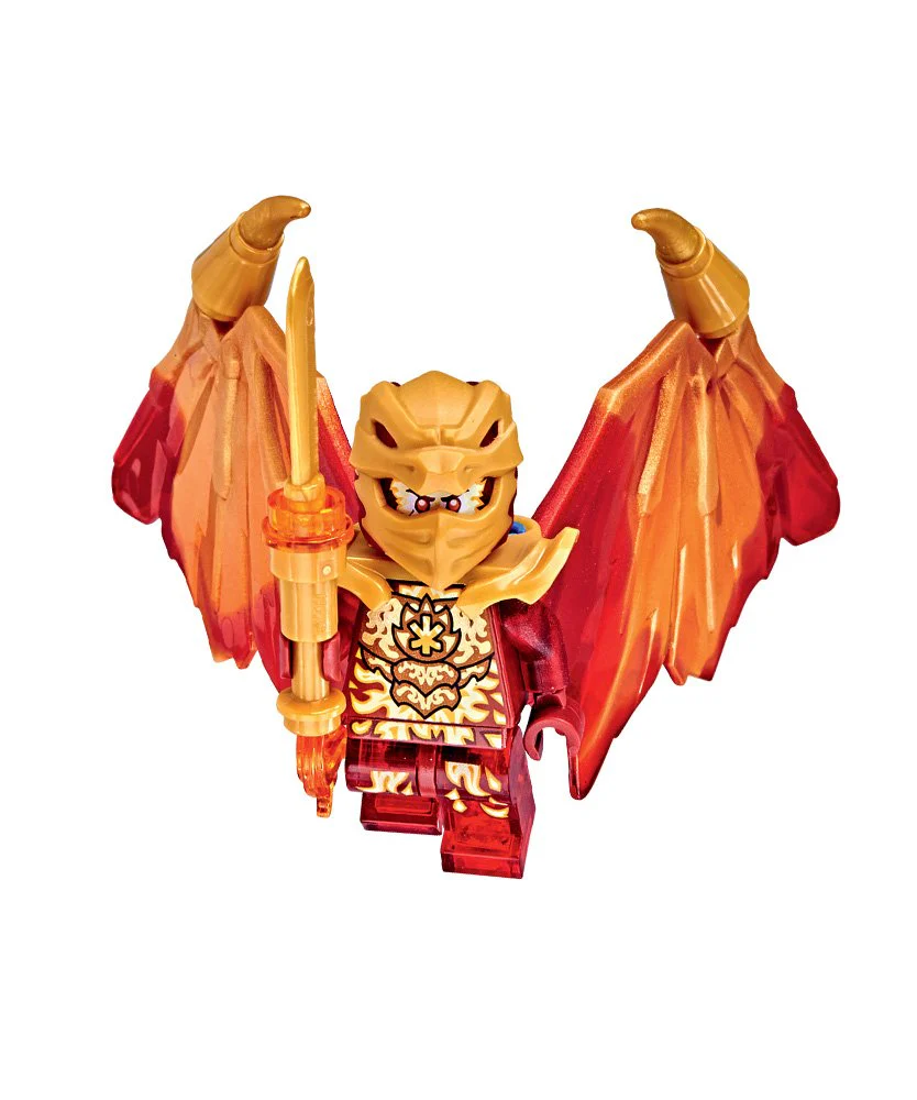 Rivista LEGO NINJAGO DRAGHI D'ORO n.1 - Drago D'Oro KAI + Ali di Fuoco (Copia) - Image 3