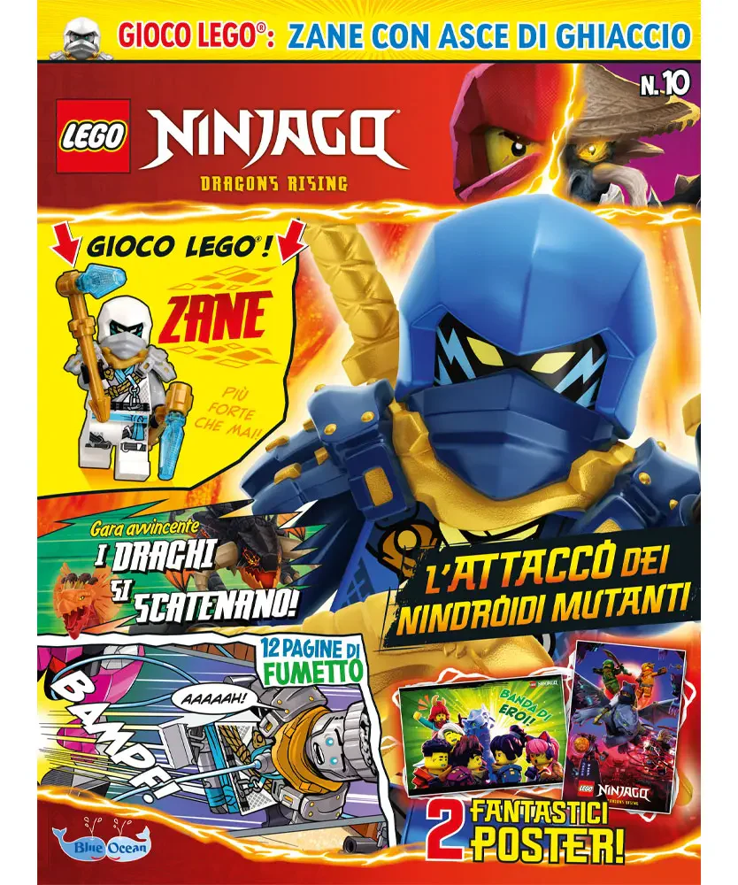Rivista LEGO NINJAGO DRAGON RISING n.10 - ZANE CON ASCE DI GHIACCIO - Image 4