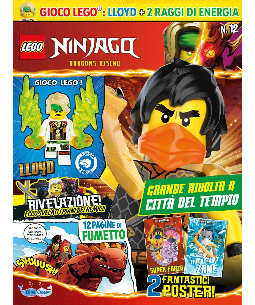 Rivista LEGO NINJAGO LEGACY COMIC n. 12 con LLOYD + 2 RAGGI DI ENERGIA - Image 2