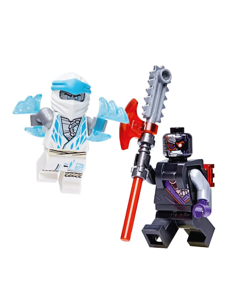 Rivista LEGO NINJAGO LEGACY COMIC n.8 con 2 GIOCHI : ZANE vs NINDROID - Image 2