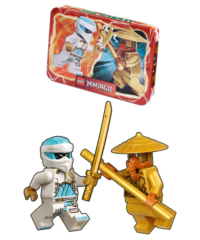 Rivista LEGO NINJAGO LEGACY n. 11 - Lattina con 2 GIOCHI : ZANE VS GUARDIA DEL TEMPIO - Image 2