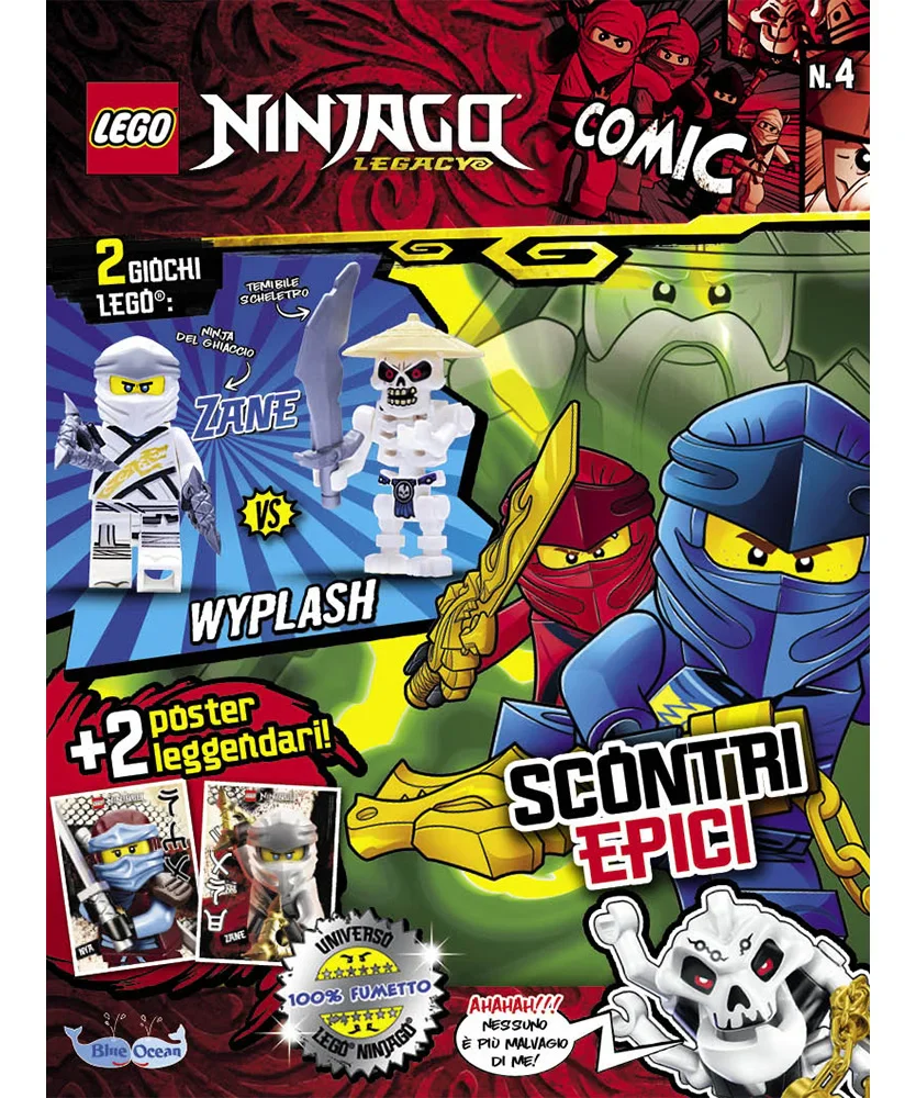 Rivista LEGO NINJAGO LEGACY n.4 con 2 ZANE VS. WYPLASH - Image 3