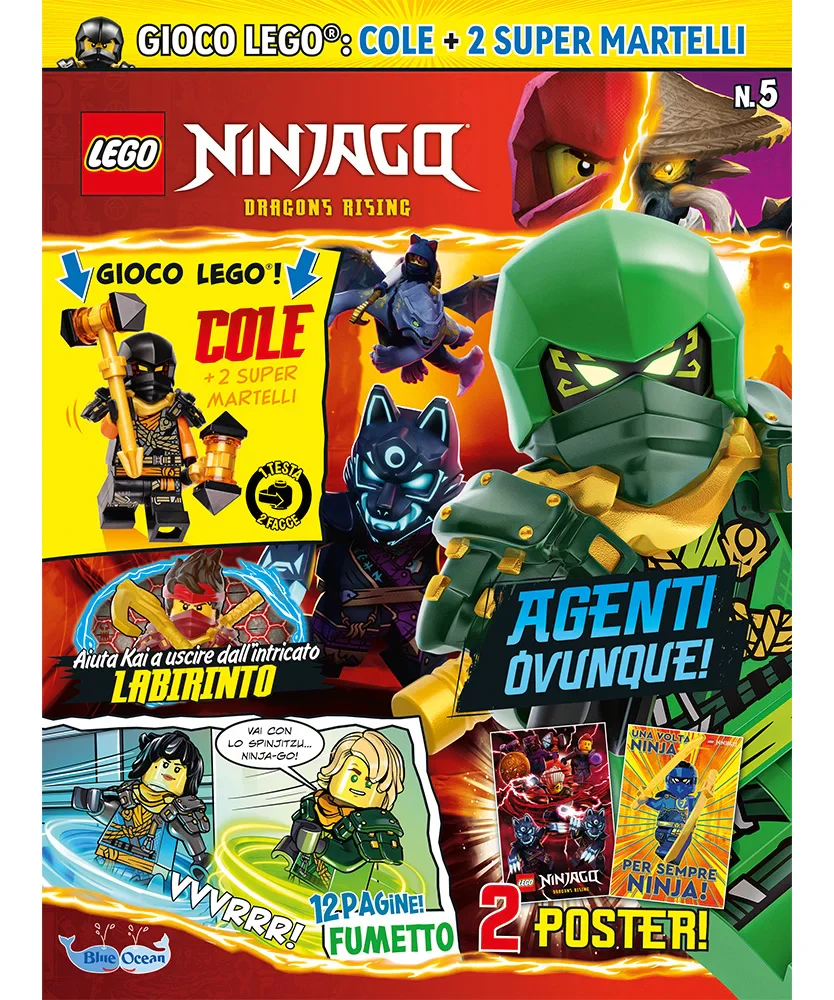 Rivista LEGO NINJAGO n.5 - Cole + 2 Super Martelli - Image 3