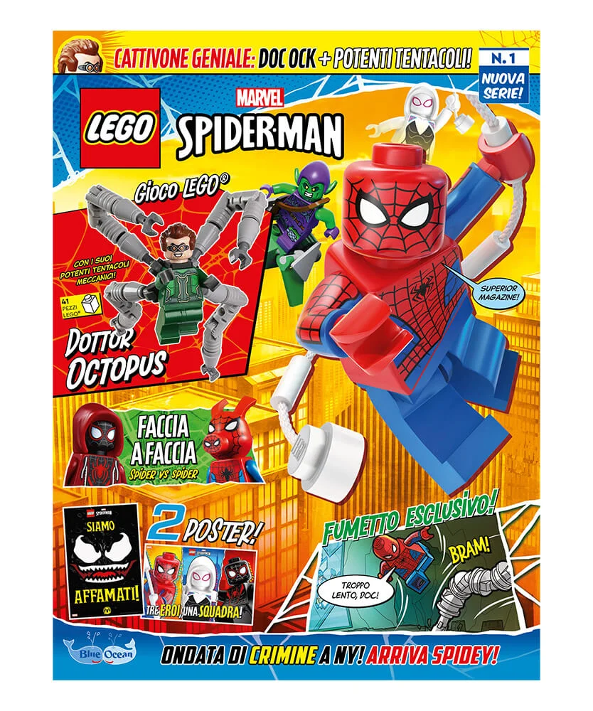Rivista LEGO SPIDER-MAN n. 1 + minifigure di DOTTOR OCTOPUS con i suoi POTENTI TENTACOLI - Image 3