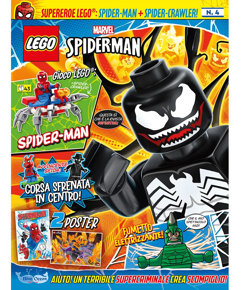 Rivista LEGO SPIDER-MAN n. 4 + SPIDERMAN CON SPIDER CRAWLER - Image 2