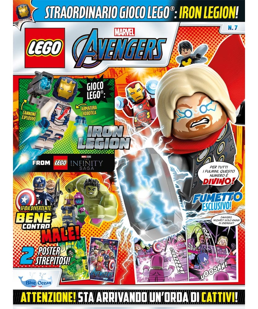 Rivista LEGO MARVEL AVENGERS n.7 + MINIFIGURE IRON LEGION! - Image 4