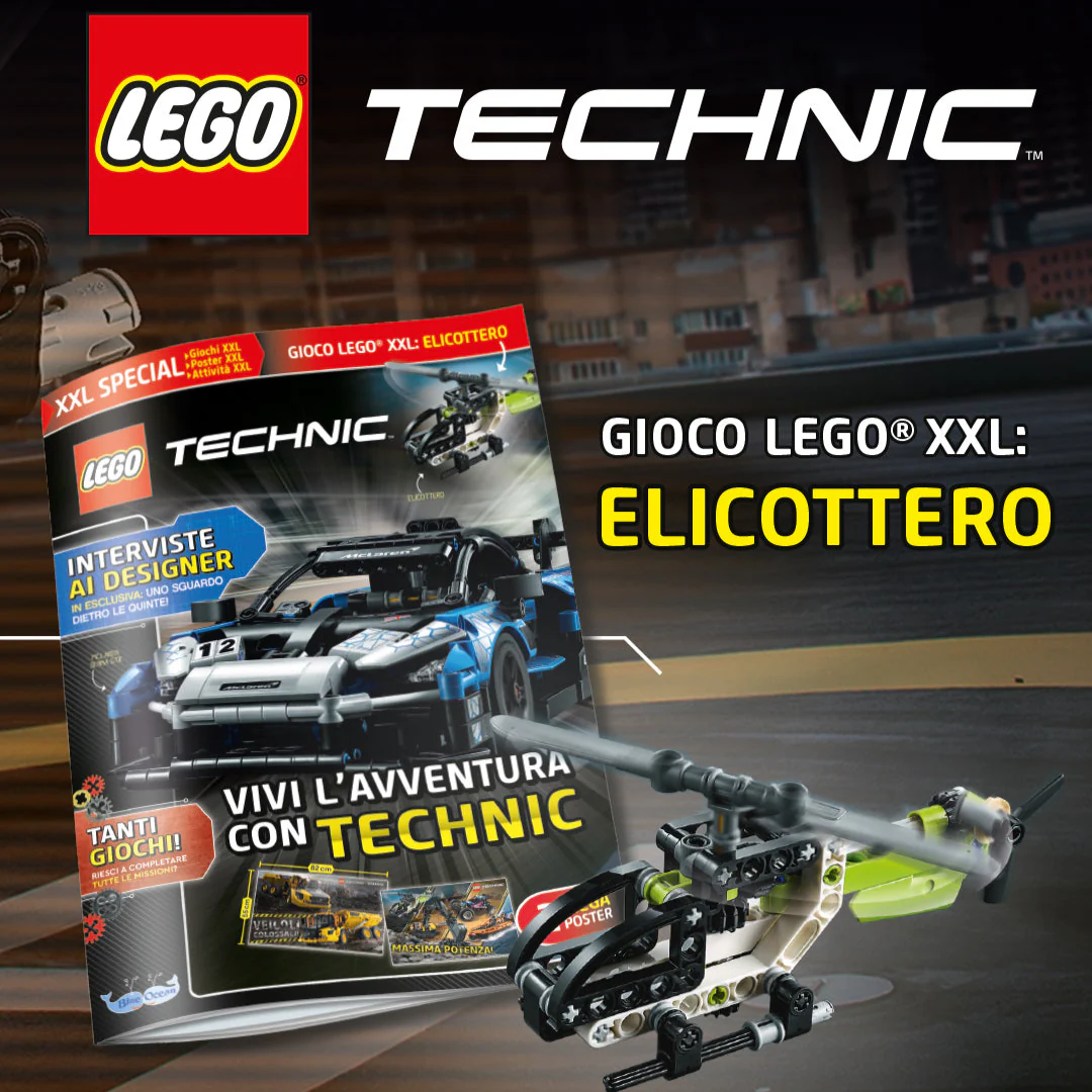 Rivista LEGO TECHNIC n.5 + Set ELICOTTERO