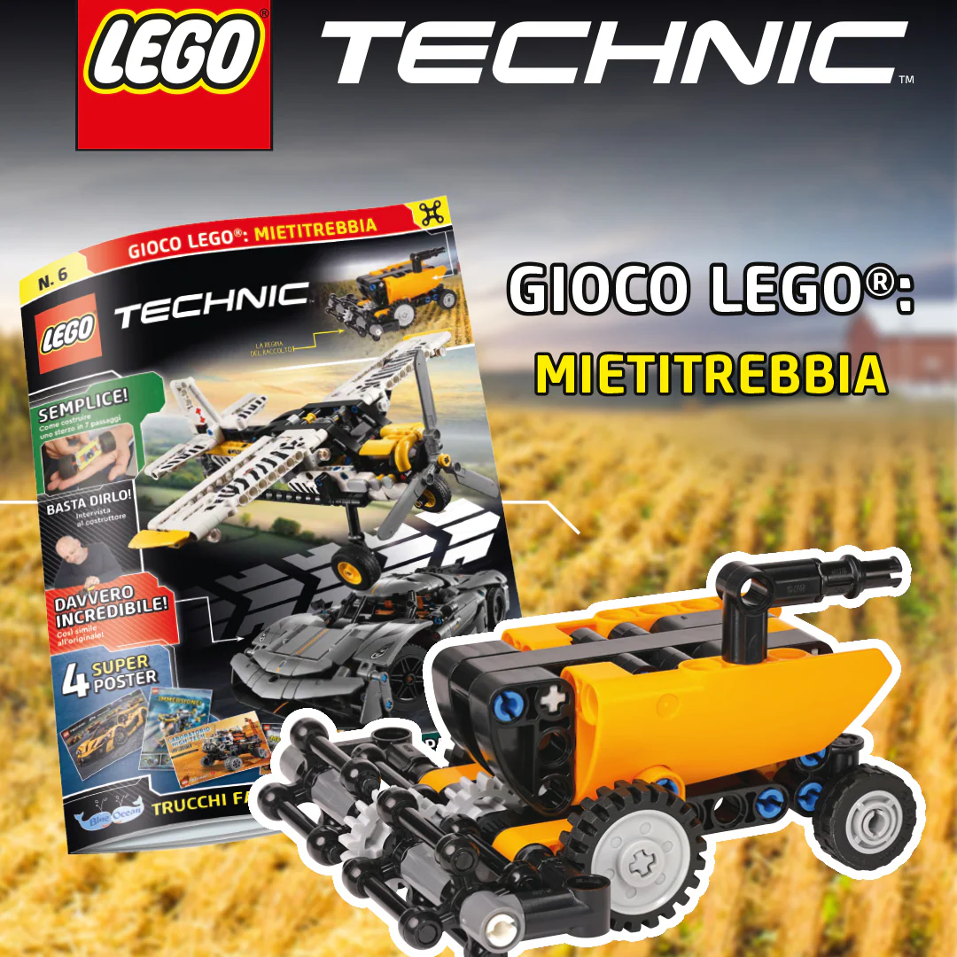 Rivista LEGO TECHNIC n.6 + Set MIETITREBBIA