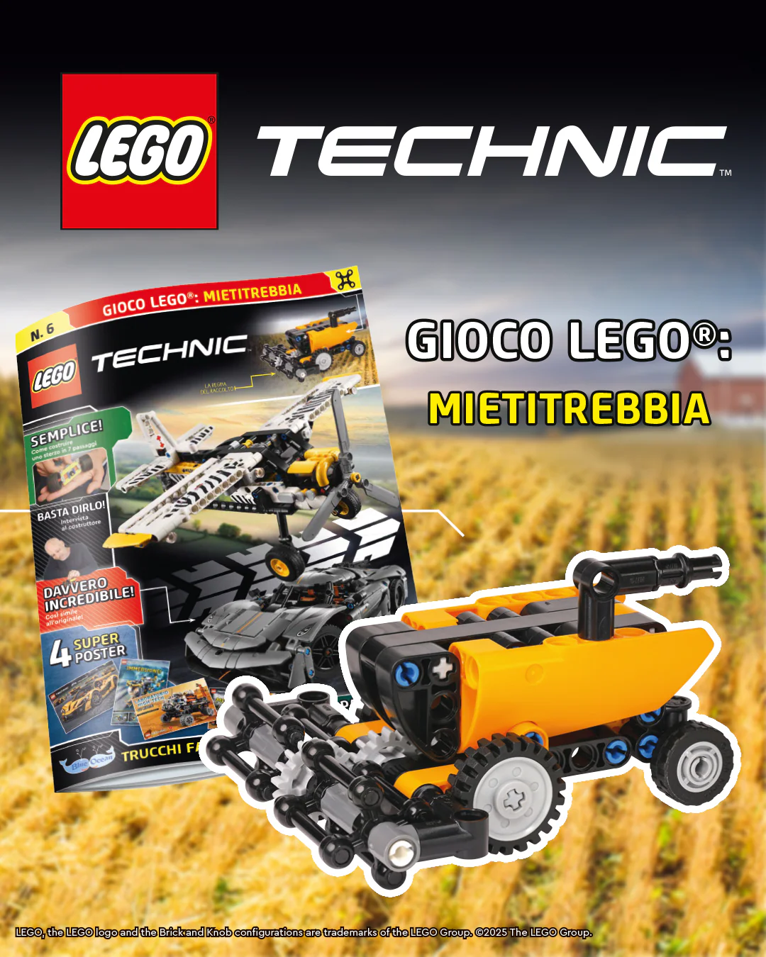 Rivista LEGO TECHNIC n.6 + Set MIETITREBBIA - Image 5
