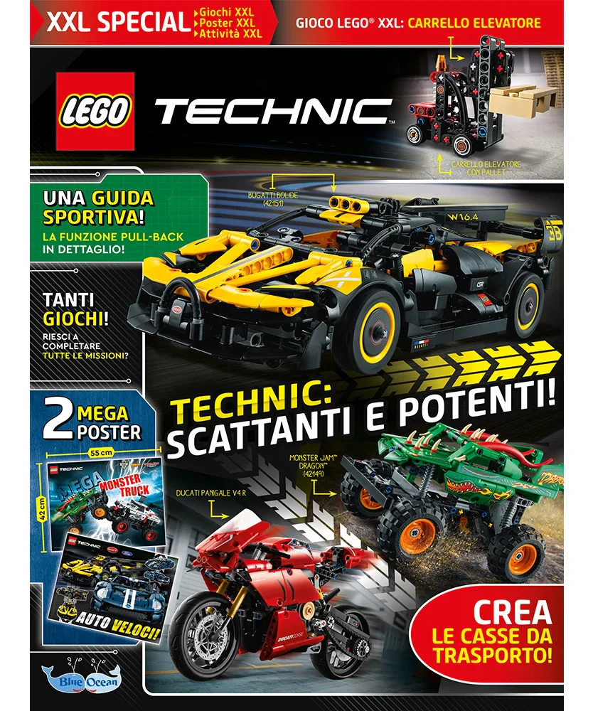 Rivista LEGO TECHNIC XXL SPECIAL n.1 + CARRELLO ELEVATORE + PALLET - Image 4