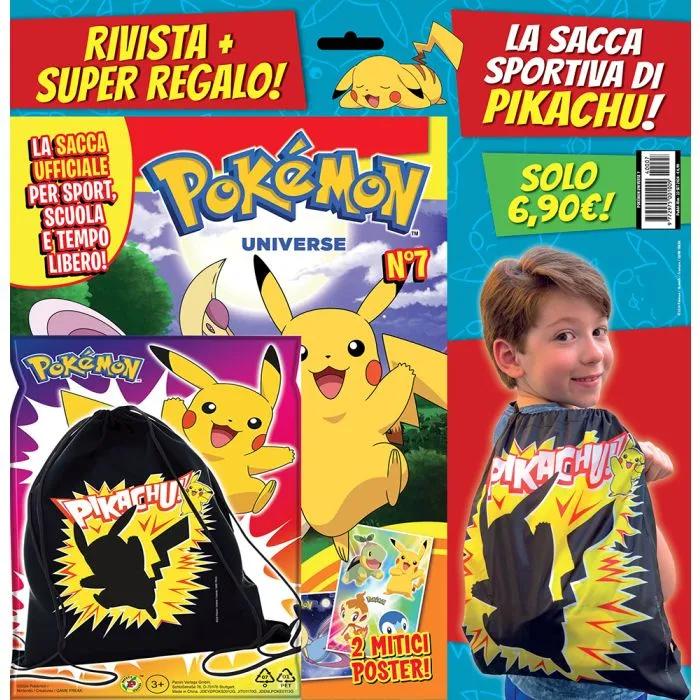 Rivista Pokemon Universe 9 - con gadget la sacca sportiva di Pokémon! - Image 2