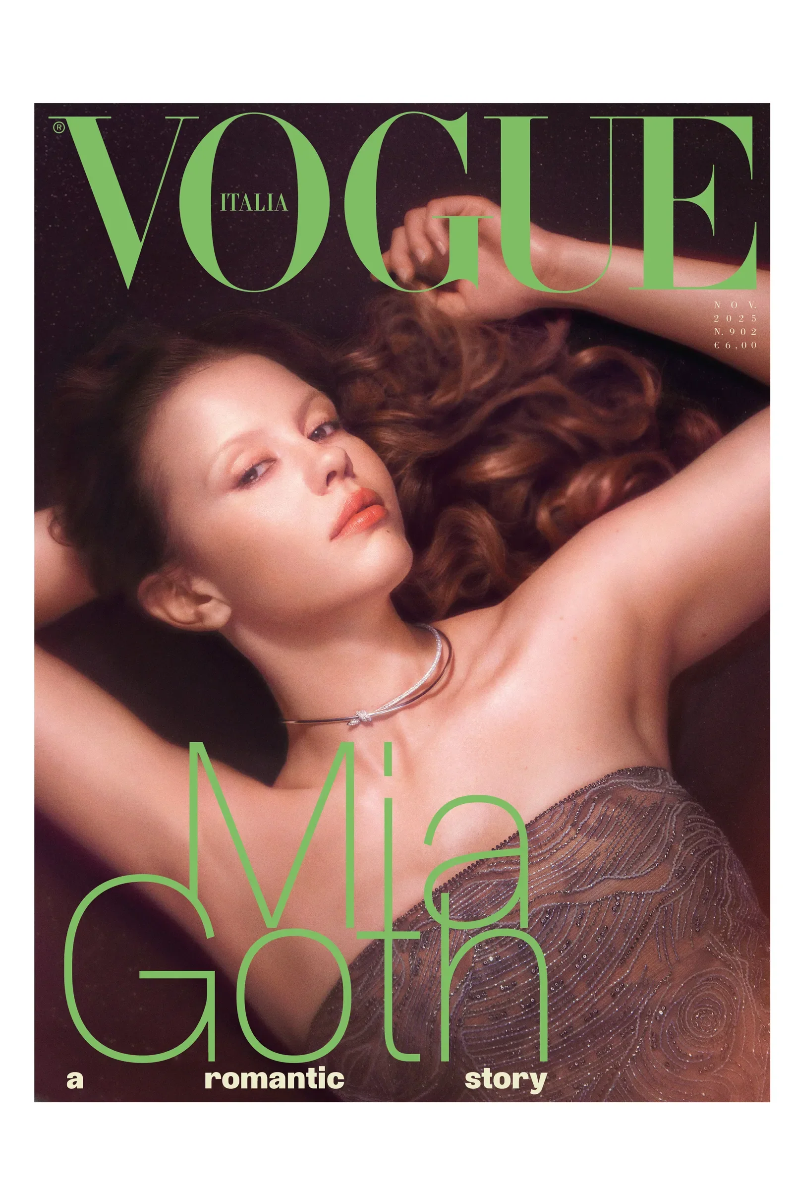 Rivista VOGUE ITALIA - Novembre 2025 Copertina dedicata a Mia Goth