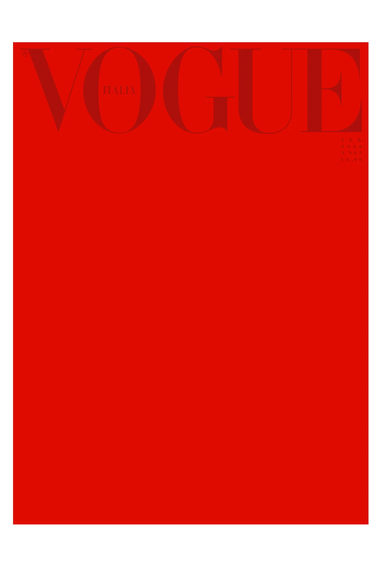 Rivista VOGUE ITALIA - Febbraio 2025 Doppia Copertina dedicata a Valentino - Image 2