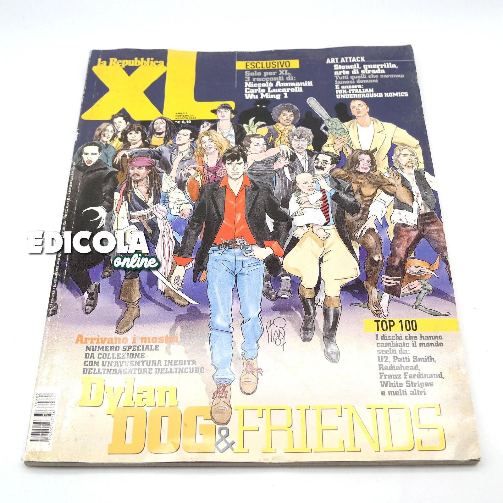 Rivista XL Repubblica con Maxi Copertina e Storia Inedita dedicata a DYLAN DOG