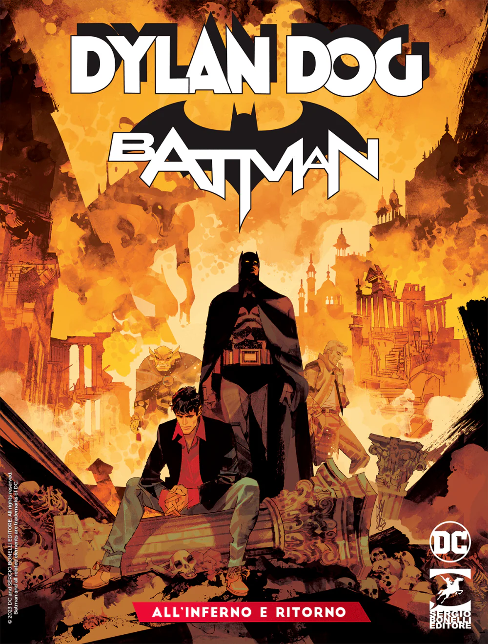 Saga Completa 8x Fumetti DYLAN DOG e BATMAN Numero 0 1 2 3 + Variant Cover Joker - Image 11