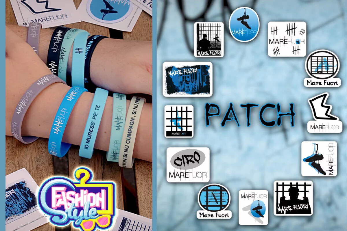 Scegli Braccialetto Silicone con frase Patch della serie TV MARE FUORI Rai 2023 - Image 3