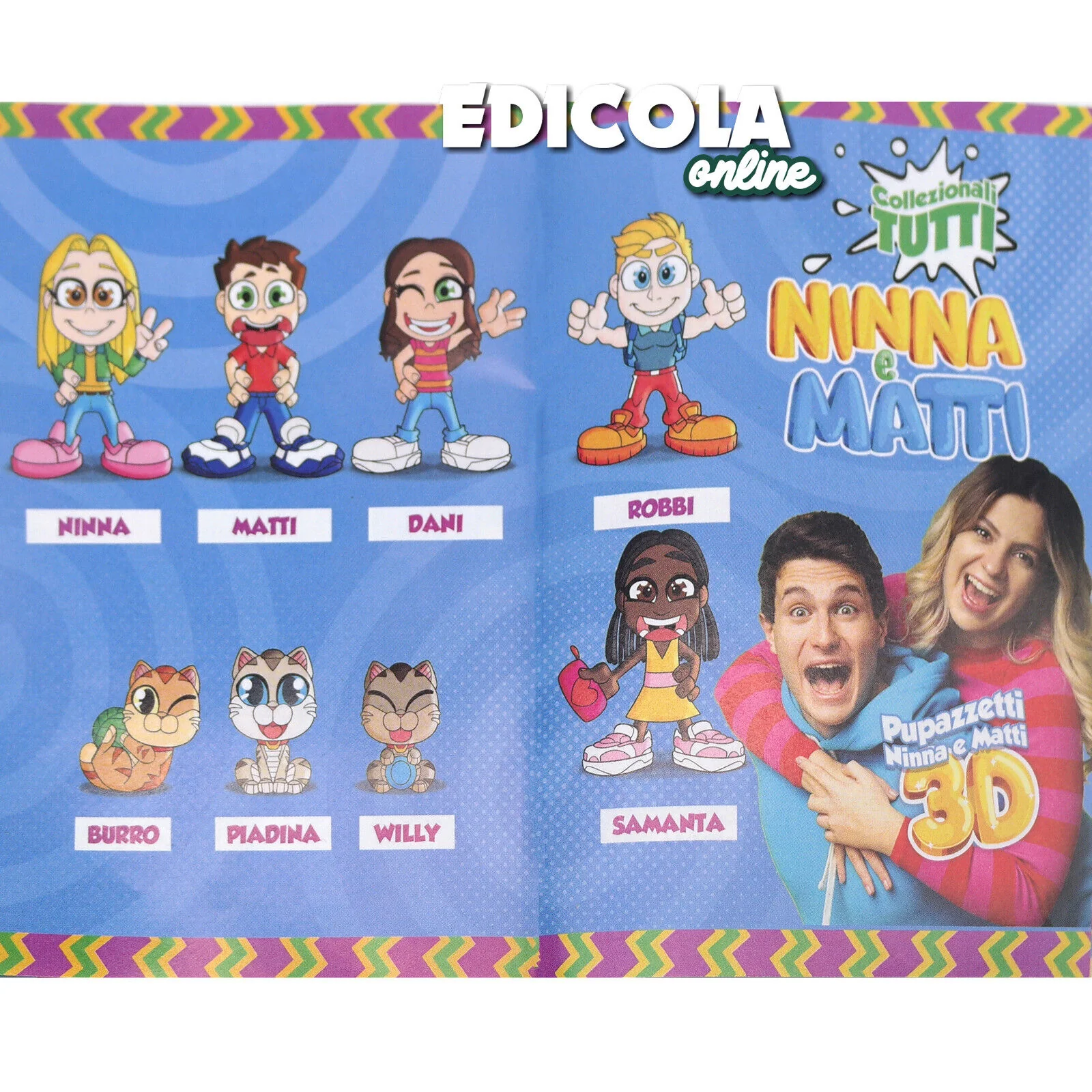 Scegli il tuo Personaggi Pupazzetti NINNA e MATTI 3D Action Figure Youtube Gamer - Image 6