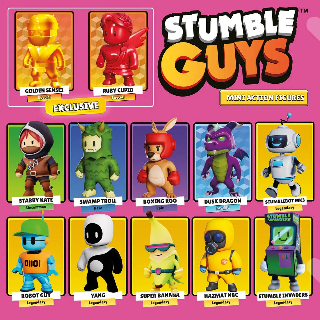 Scegli Personaggi STUMBLE GUYS + GRANDI Action Figure 3D - Serie 1 (2024)