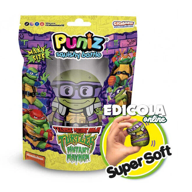 Scegli Personaggi TARTARUGHE NINJA di PUNIZ Squishy Teenage Mutant Turtles TMTN - Image 2