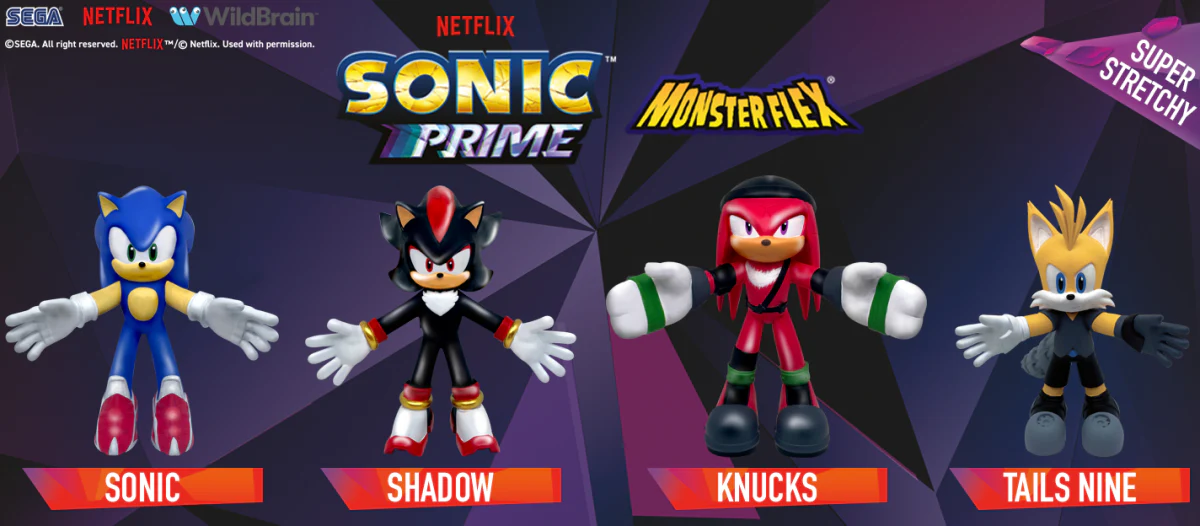 Scegli personaggio SONIC Prime MONSTERFLEX Action Figure allungabili - Image 4