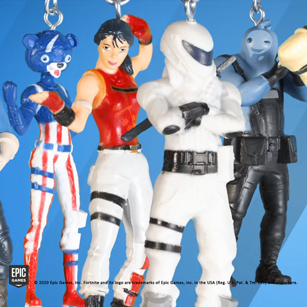 Scegli Portachiavi Personaggi FORTNITE BATTLE ROYALE mini Action Figure 3D Skin - Image 2