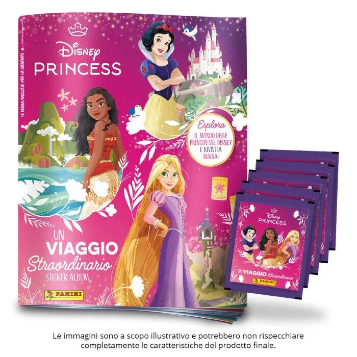 Scegli Set Album e/o Bustine di figurine Principesse Disney Sticker Panini 2024 - Image 6