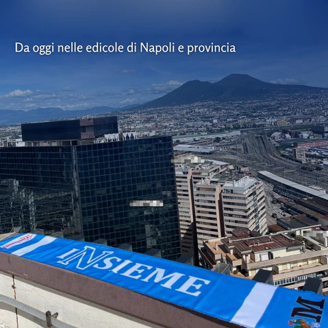 Sciarpa ufficiale Il Mattino : Andiamo a prenderli - Crediamoci - Core Azzurro - INsieme - Image 2