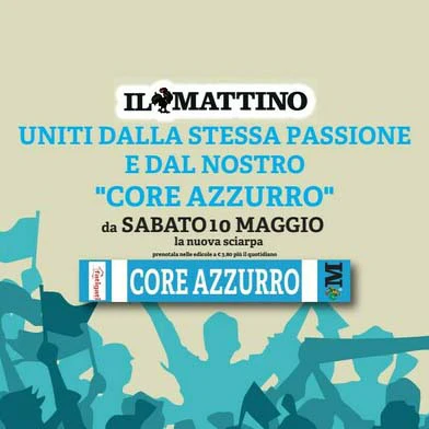 Sciarpa ufficiale Il Mattino : Andiamo a prenderli - Crediamoci - Core Azzurro - INsieme - Image 5