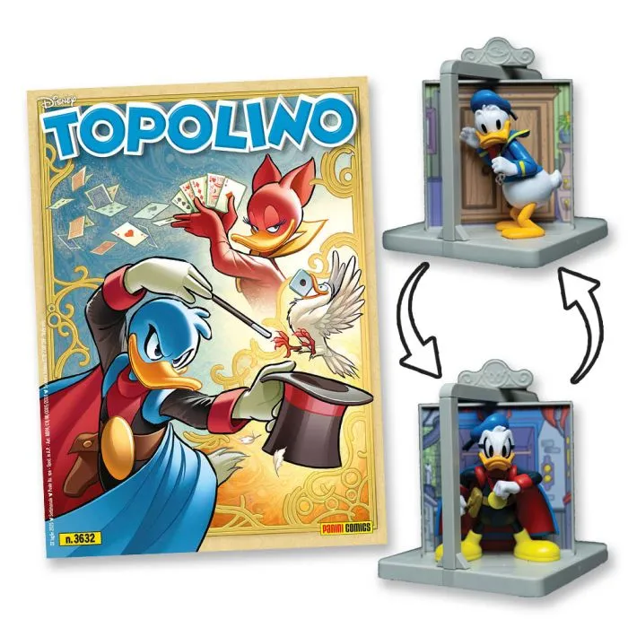 Set 2 Fumetti di Topolino: Diorama Paperino e Paperinik ( Statua Peperino / Paperinik ) Statuetta 3D - Image 3