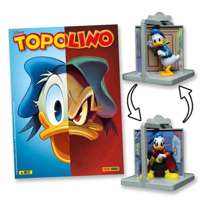 Set 2 Fumetti di Topolino: Diorama Paperino e Paperinik ( Statua Peperino / Paperinik ) Statuetta 3D - Image 4
