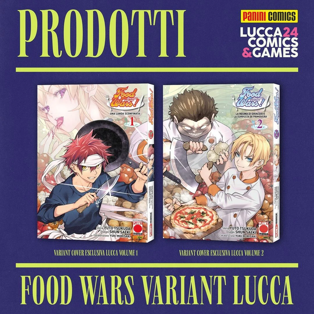 Set 2 fumetti Food Wars 1 e 2 Cover Variant Lucca Comics & Games 2024 - Image 3