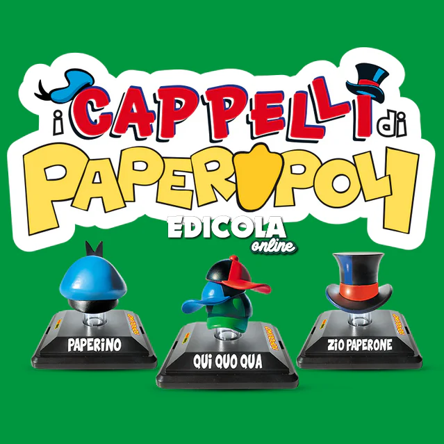Set 3 Uscite - I Cappelli di Paperopoli + Fumetti Topolino 3609 3610 3611