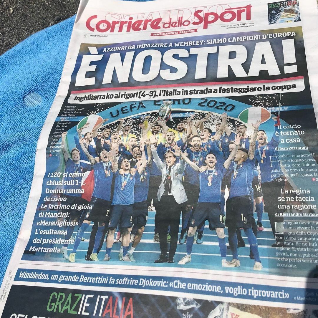 Set 3x Giornale La Gazzetta Tutto Corriere dello Sport ITALIA Campione d'Europa - Image 3
