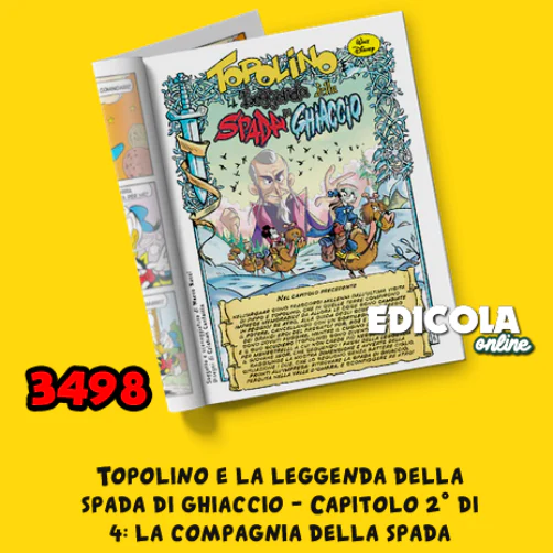 Set 4 Fumetti TOPOLINO e la SPADA di GHIACCIO Serie Completa 3497 3498 3499 3500 - Image 8