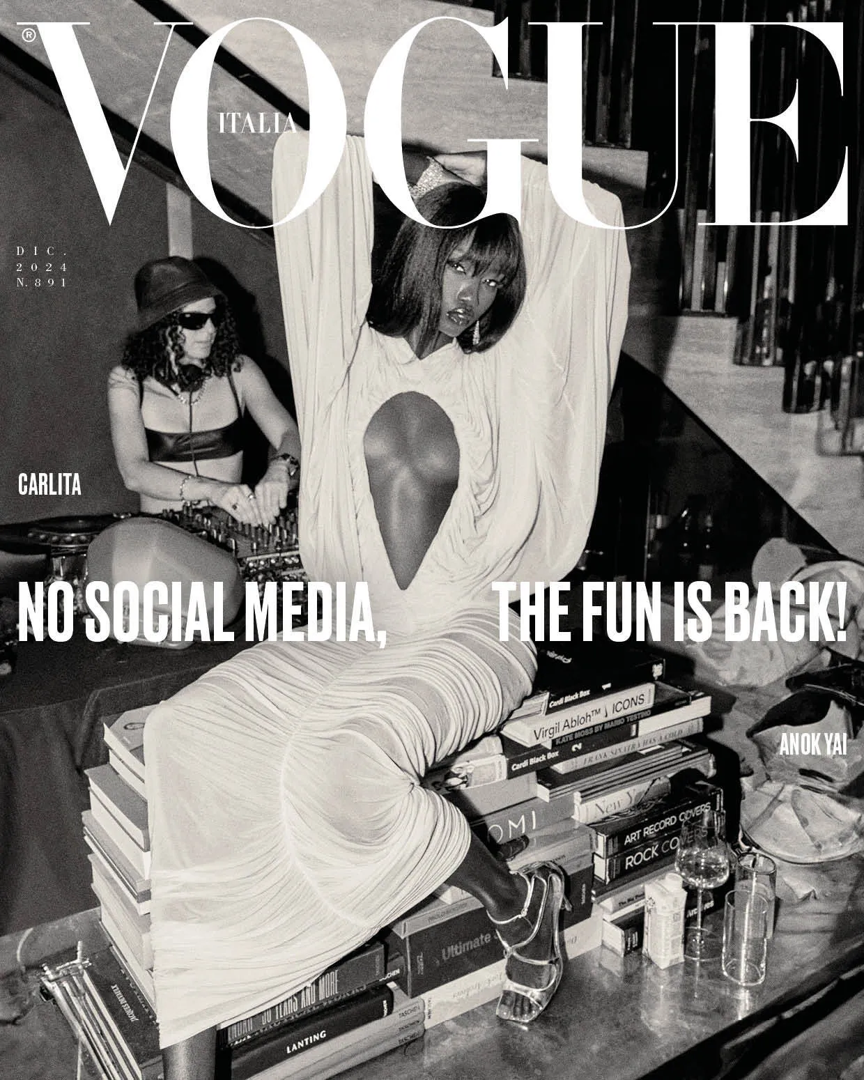 Rivista VOGUE ITALIA Dicembre 2024 - 6 Copertine da Collezione per Anniversario 60 anni - Image 4