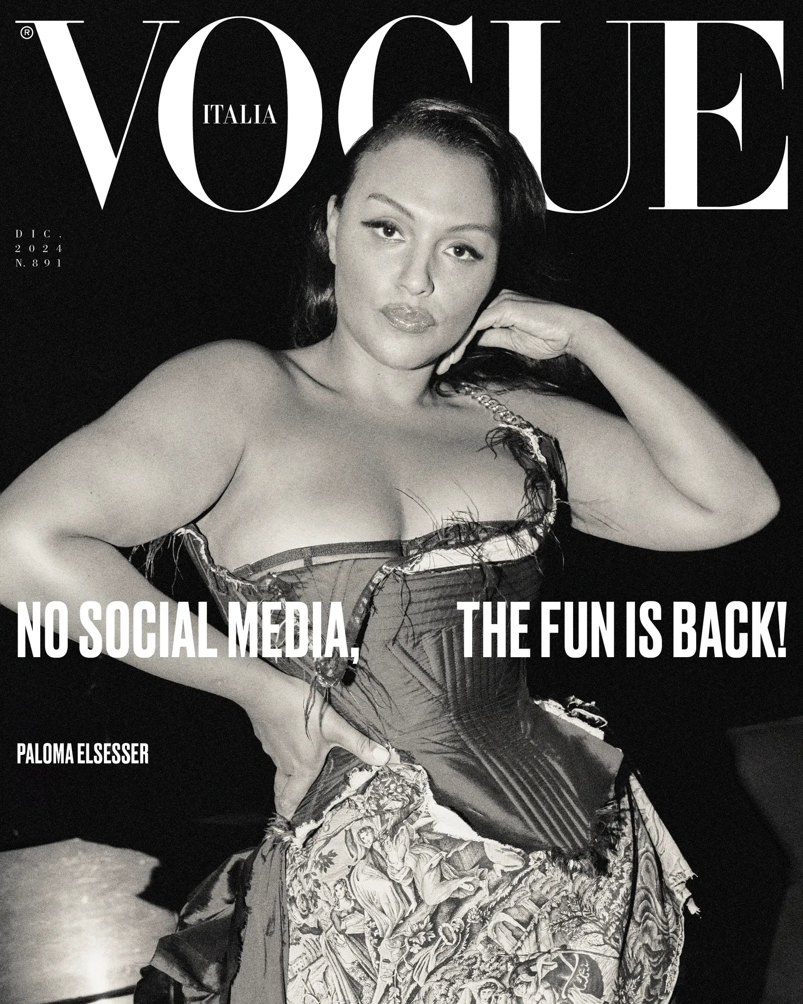 Rivista VOGUE ITALIA Dicembre 2024 - 6 Copertine da Collezione per Anniversario 60 anni - Image 5