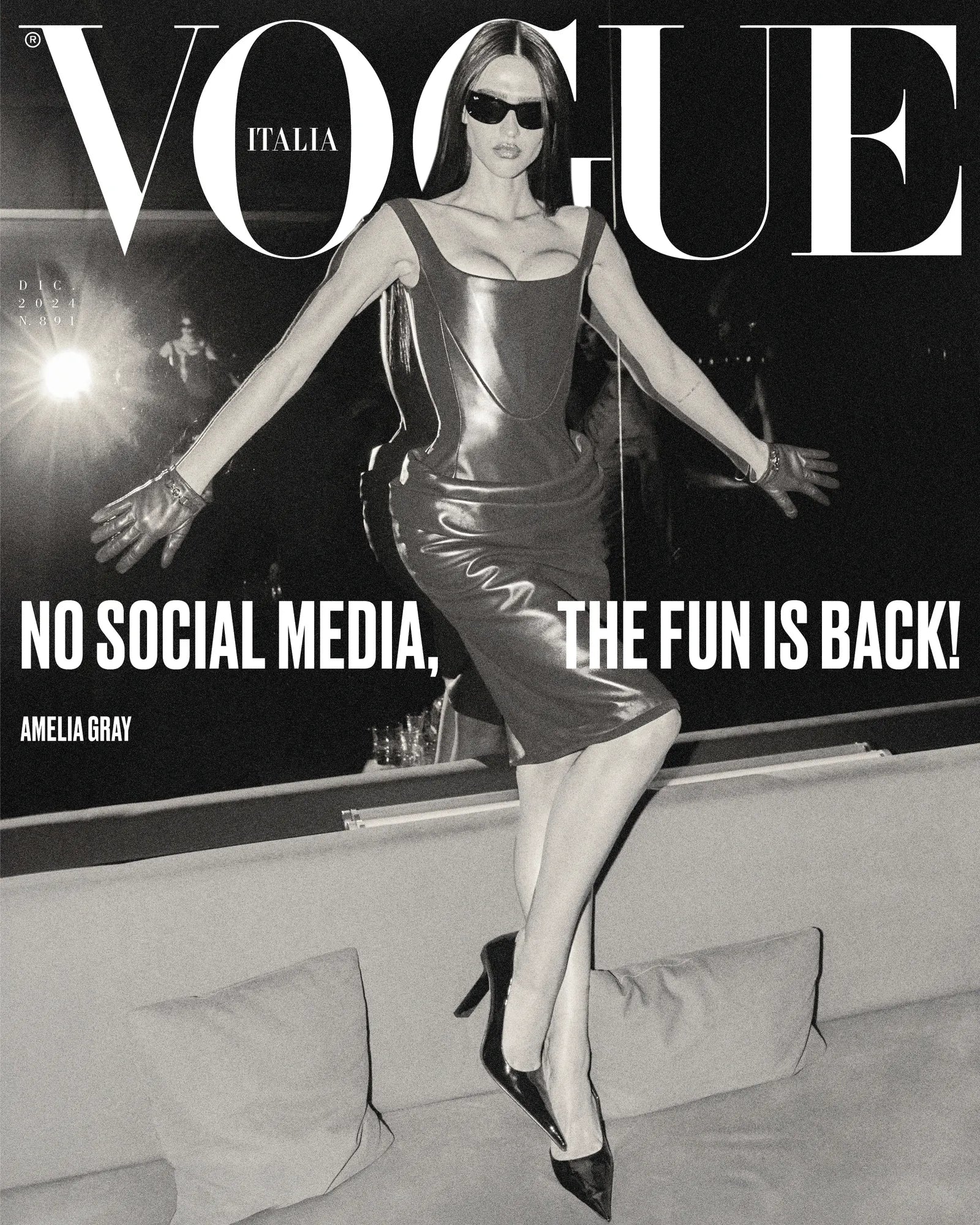 Rivista VOGUE ITALIA Dicembre 2024 - 6 Copertine da Collezione per Anniversario 60 anni - Image 6