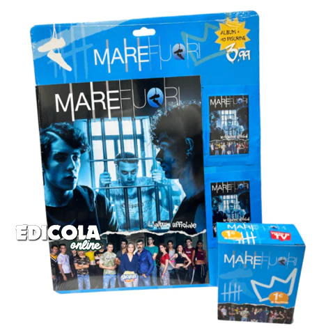 Set Album di MARE FUORI e Bustine di Figurine Sticker TV Starter Pack Rai 2023 - Image 7