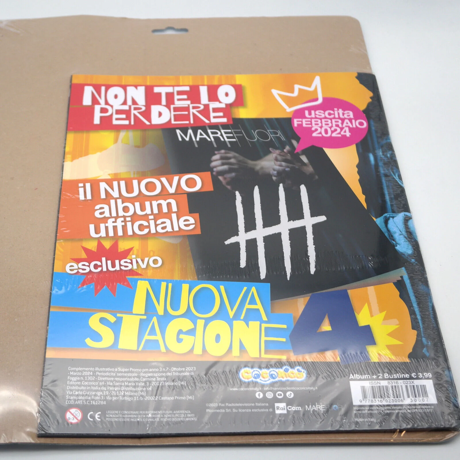 Set Album di MARE FUORI e Bustine di Figurine Sticker TV Starter Pack Rai 2023 - Image 8