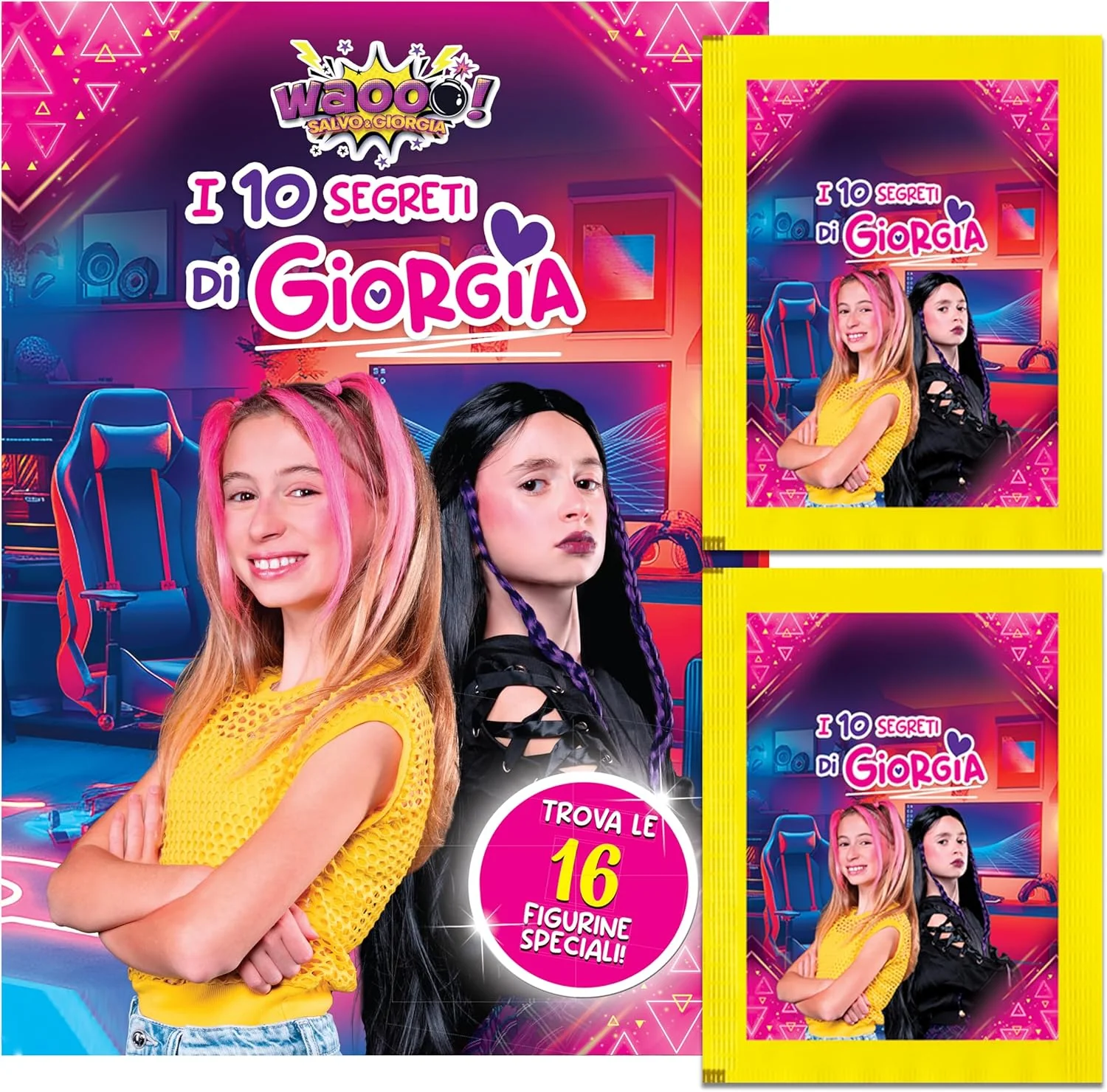 Set Album e/o Bustine di Figurine i 10 Segreti di GIORGIA Sticker 2026 Waooo! Salvo e Giorgia - Image 4