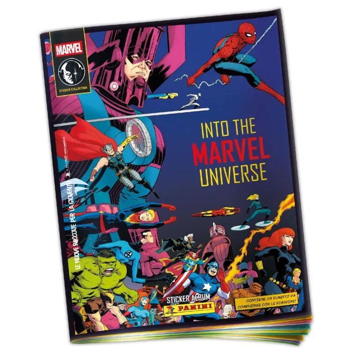 Set Album e/o Bustine di figurine Into the Marvel Universe Sticker Album (Panini 2025) - Image 2