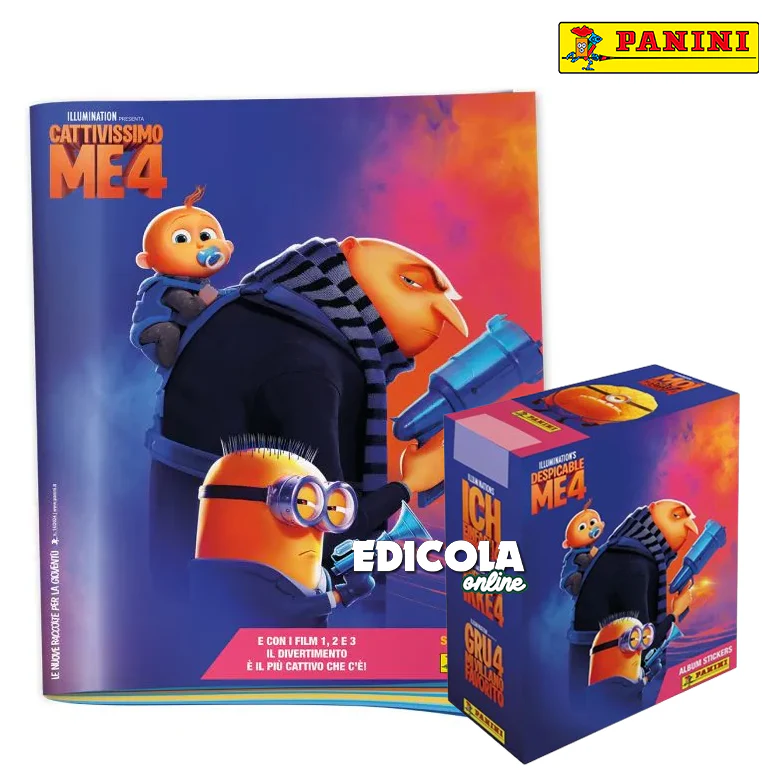 Set Album e/o Bustine di Figurine Panini Sticker CATTIVISSIMO ME 4 il Film 2024